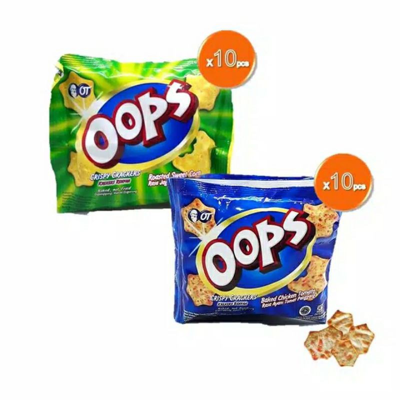 Jual Oops Crackers renteng isi 10 pcs | Shopee Indonesia