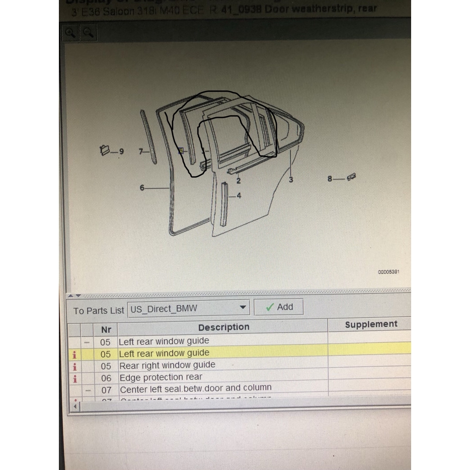 Jual WINDOW GUIDE BELAKANG KIRI BMW E36 | Shopee Indonesia