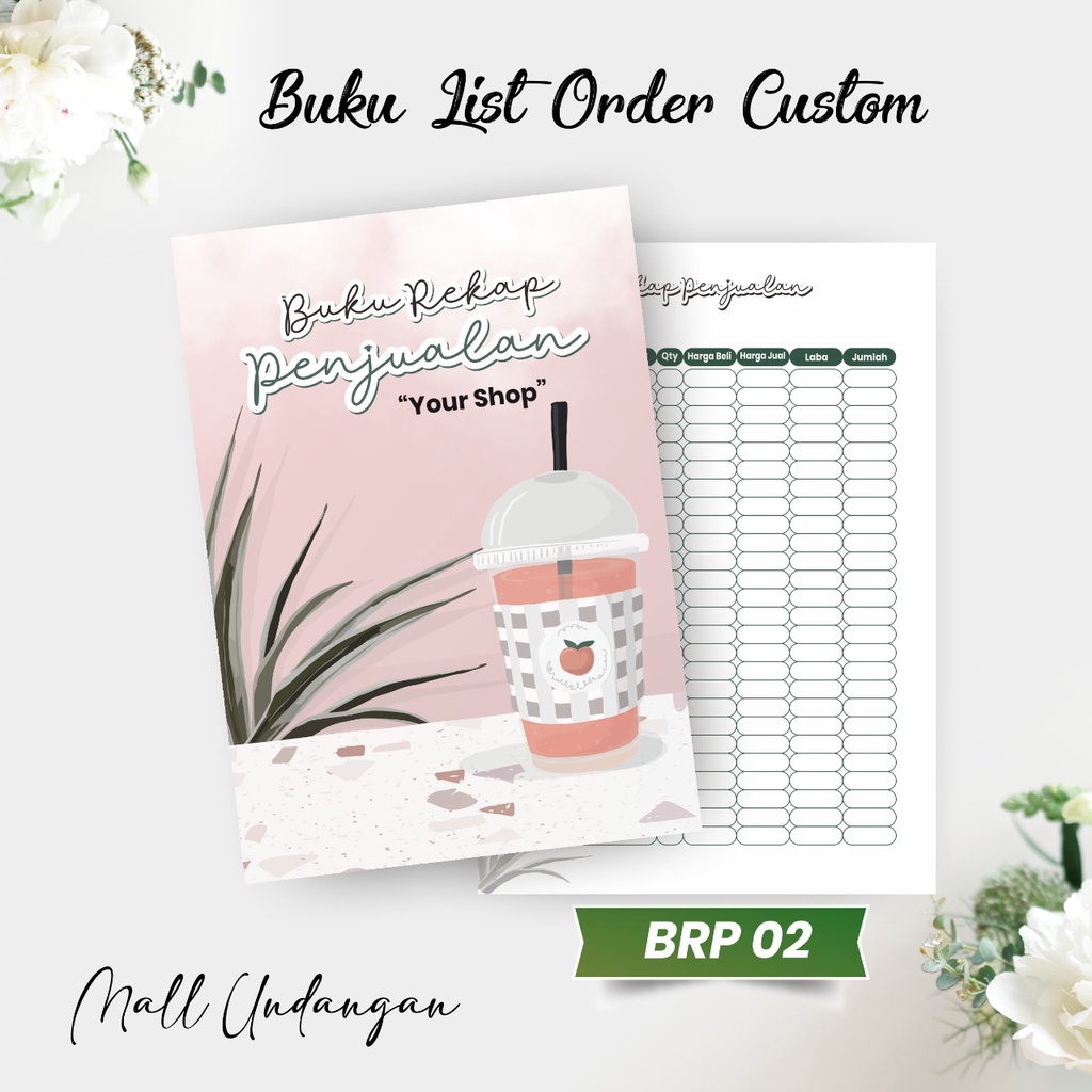 Jual BUKU LIST ORDER OLSHOP - BUKU REKAP PENJUALAN ORDERAN PENGIRIMAN ...