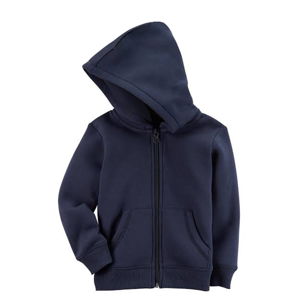 Jual Jaket Hoodie Polos Anak Unisex Bahan Babyterry Usia Tahun