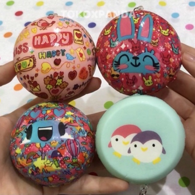 Jual [SALE] SQUISHY BUN MOTIF LUCU BUAT DECO SOFT & SLOW ROTI BULET ...