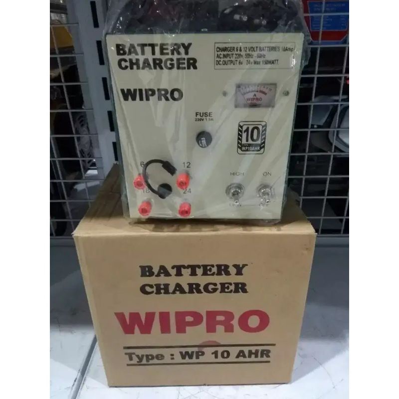 Jual Charger Accu wipro 10a / charger aki wipro 10a / Ces aki wipro 10