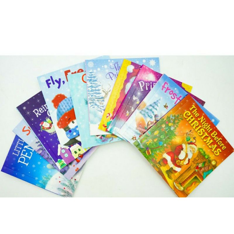 Jual 10pcs Story book my Little Library of Snowy Stories English book ...