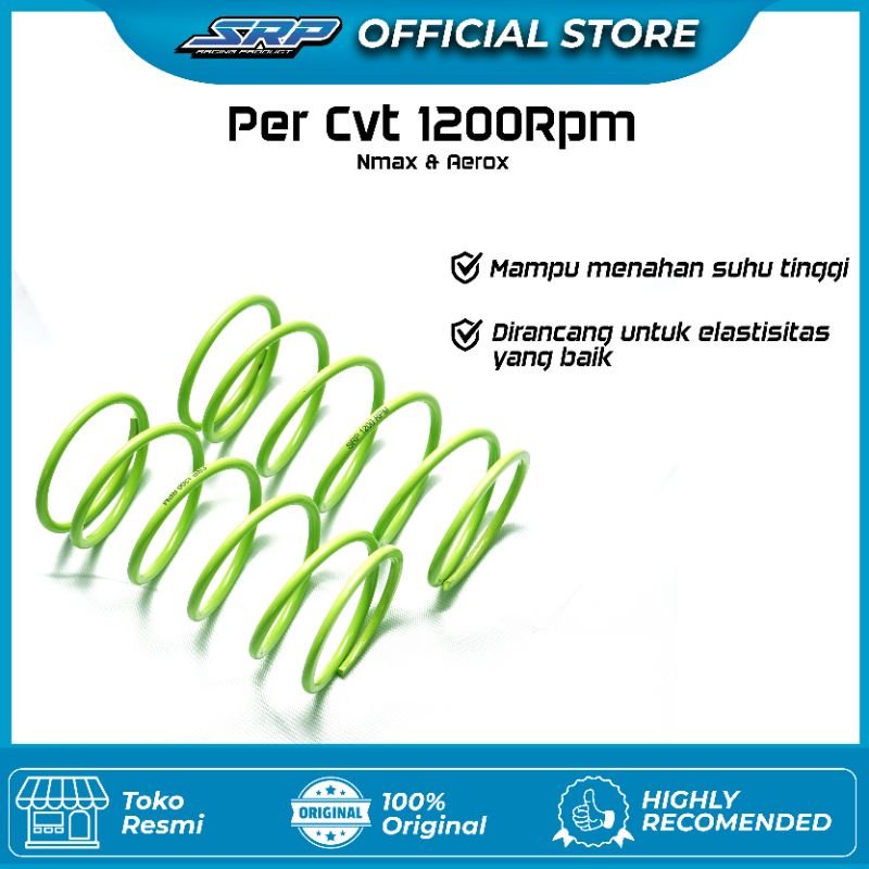 Jual Per CVT SRP Racing 1200 Rpm Yamaha Aerox 155 - Lexi - Nmax 155 ...