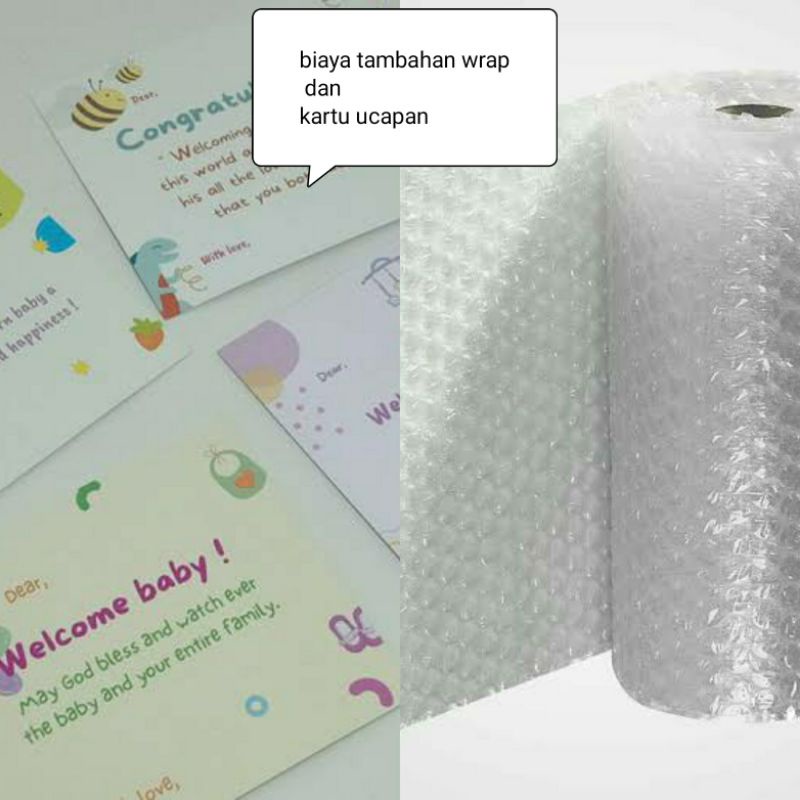 Jual BIAYA TAMBAHAN KERTAS BUBBLE WRAP, KADO DAN KARTU UCAPAN (PILIHAN
