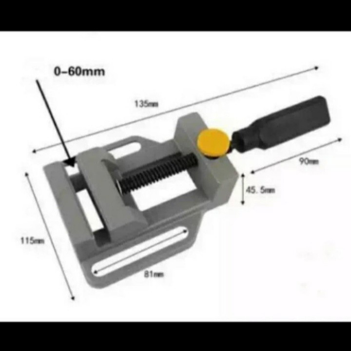 Jual Catog ragum Stand Drill / quick release drill press vice | Shopee ...