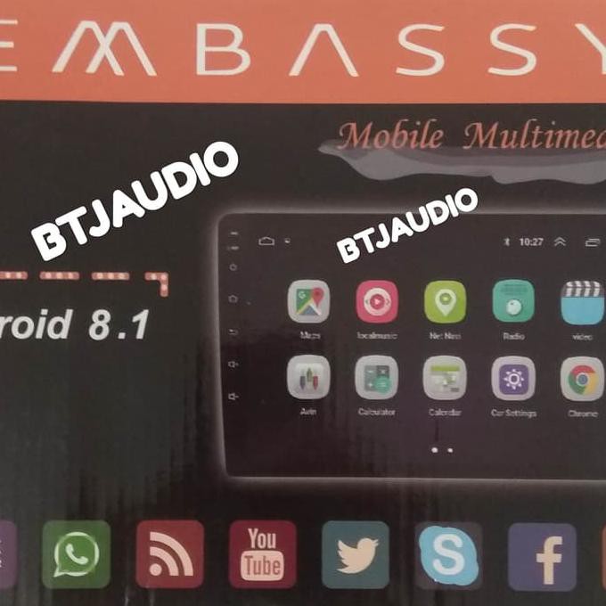 Jual Head Unit Tape Mobil Double Din Embassy Os Android Ukuran