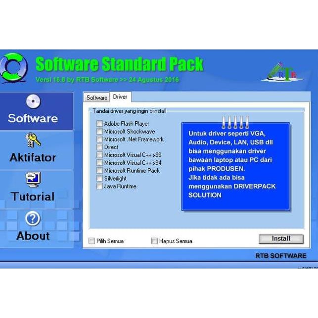 Jual AUS989 Paket CD DVD Install Ulang Lengkap Windows XP 7 8.1 10.