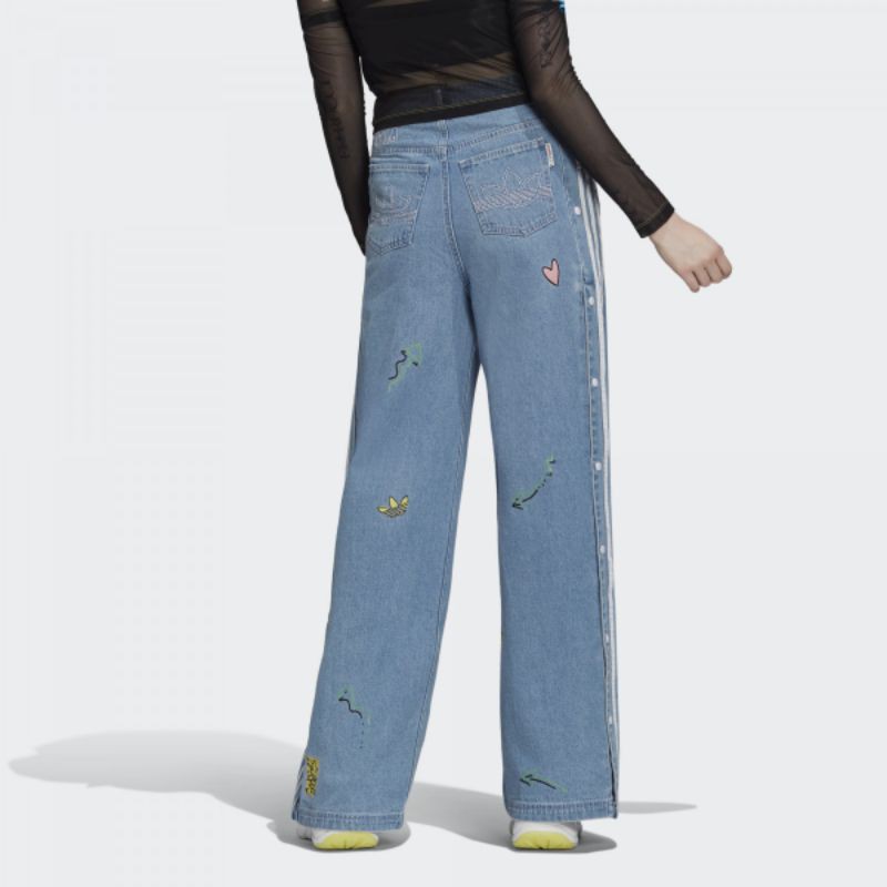 Adidas Fiorucci Denim Track Pants / Jeans Murah