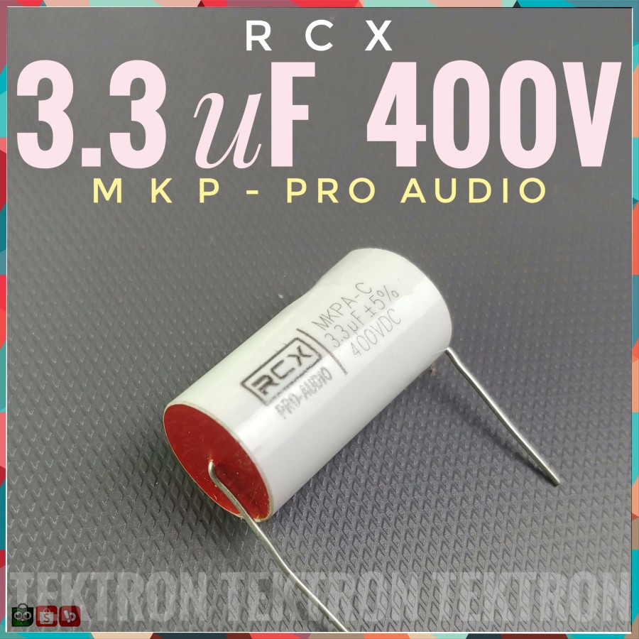 Jual RCX 3.3uF 400V MKP Capacitor BP NP Audiophile Crossover 335