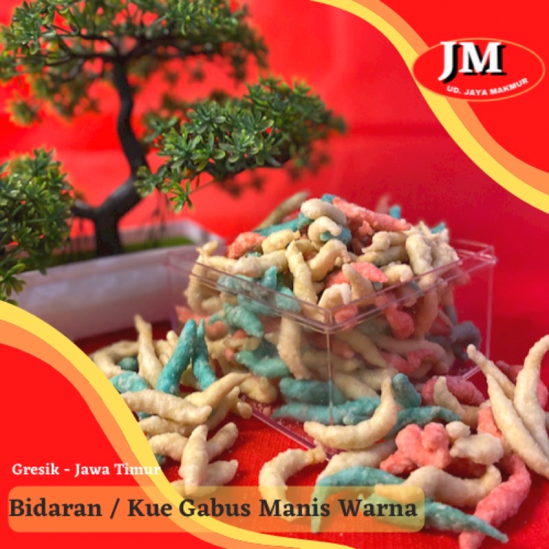 Jual Bidaran Widaran Kue Gabus Warna Manis 1000gr 1kg Shopee