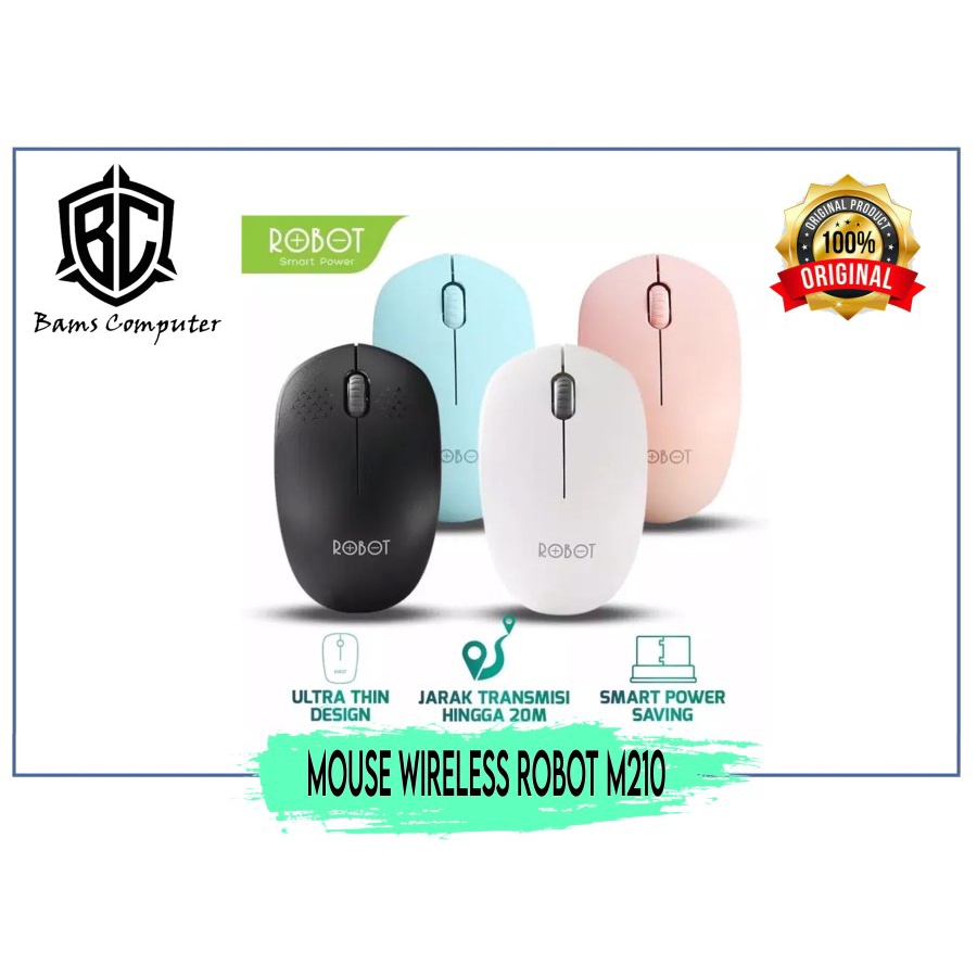 Jual Mouse USB Wireless Robot M210 (Wireless Mouse Robot M210) | Shopee ...