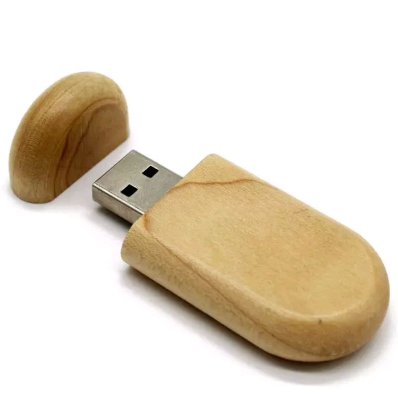 Jual Flashdisk 8GB kayu oval Non box | Shopee Indonesia