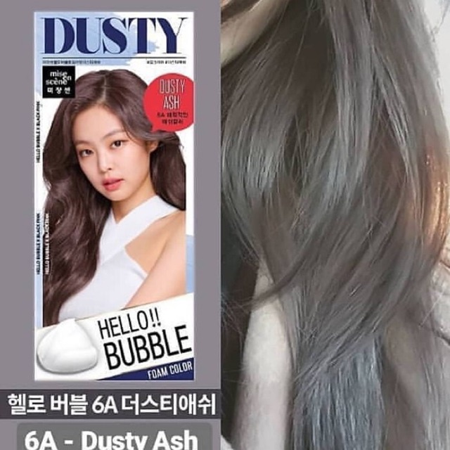 Jual Mise en Scene Hello Bubble Hair Coloring Dusty Ash Cat Rambut Abu