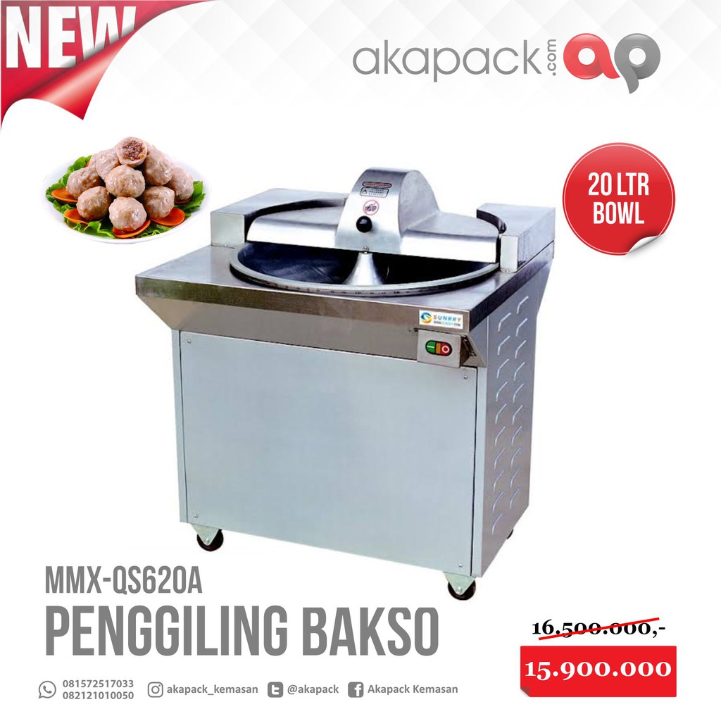 Jual Alat Gilingan Adonan Daging Bakso Meat Bowl Cutter Mixer