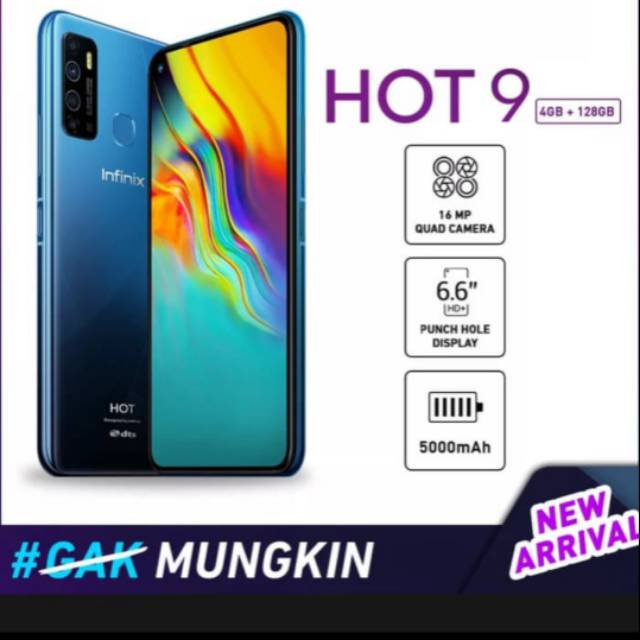 Jual Infinix Hot 9 4 128gb 100 Original Garansi Resmi Shopee Indonesia