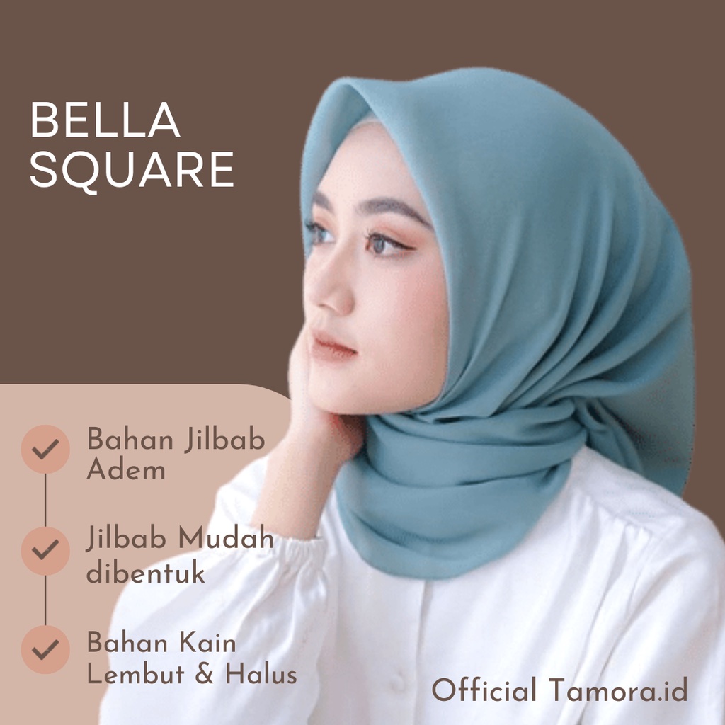 Jual [COD] Bella Square Jilbab Segi Empat Variasi C Double Hycon ...