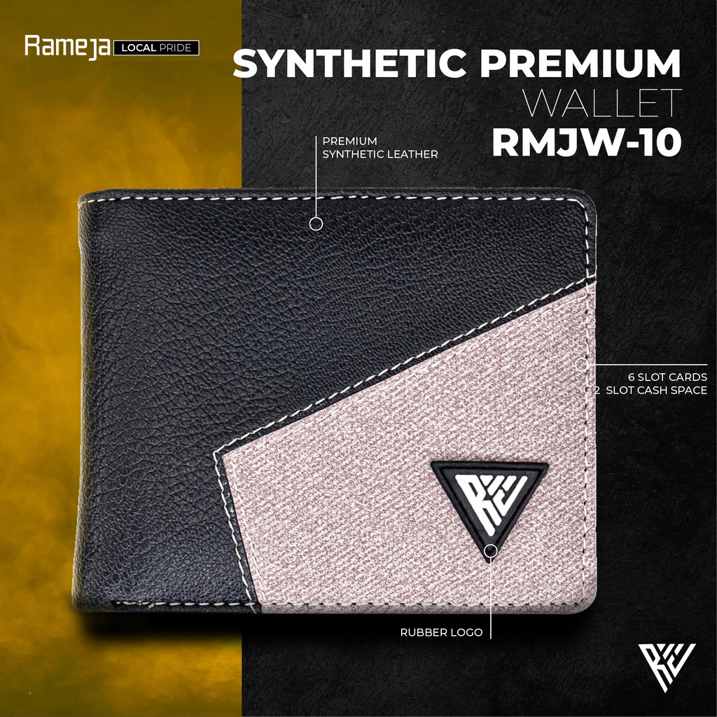 Wallet Billetera Ikon Cyzone Tri-Fold Solid Color Men Wallets