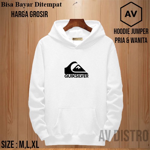 HOODIE QUICKSILVER Hoodie Outdoor Hoodie Tebal Hoodie Keren Jaket  Sweater Crewneck Jumper