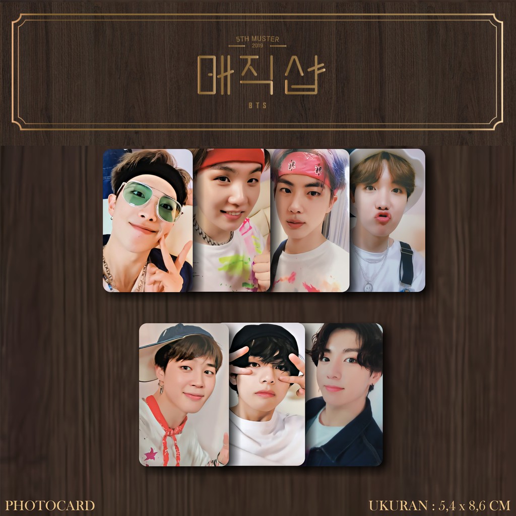 Jual [Photocard] BTS 5th Muster 2019 Magic Shop - Unofficial | Shopee  Indonesia