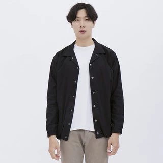 M231 Jaket Pria Coverall Panjang Hitam 1862F