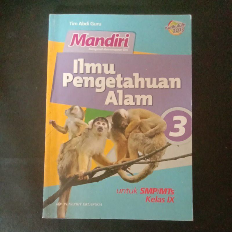 Jual BUKU PELAJARAN Ilmu Pengetahuan Alam 3 Untuk SMP Kelas IX - Tim ...