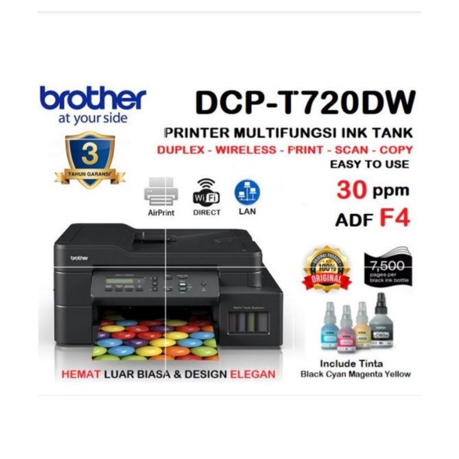 Jual Printer Brother DCP-T720DW Ink Tank Multifunction T720 Wifi Duplex ...