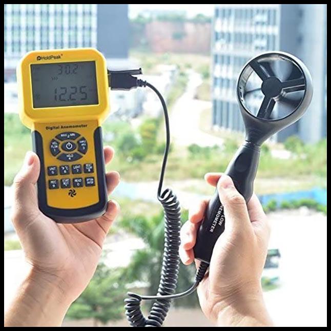 Jual Anemometer Holdpeak Hp856A Data Logger Velocity Air Flow Wind ...