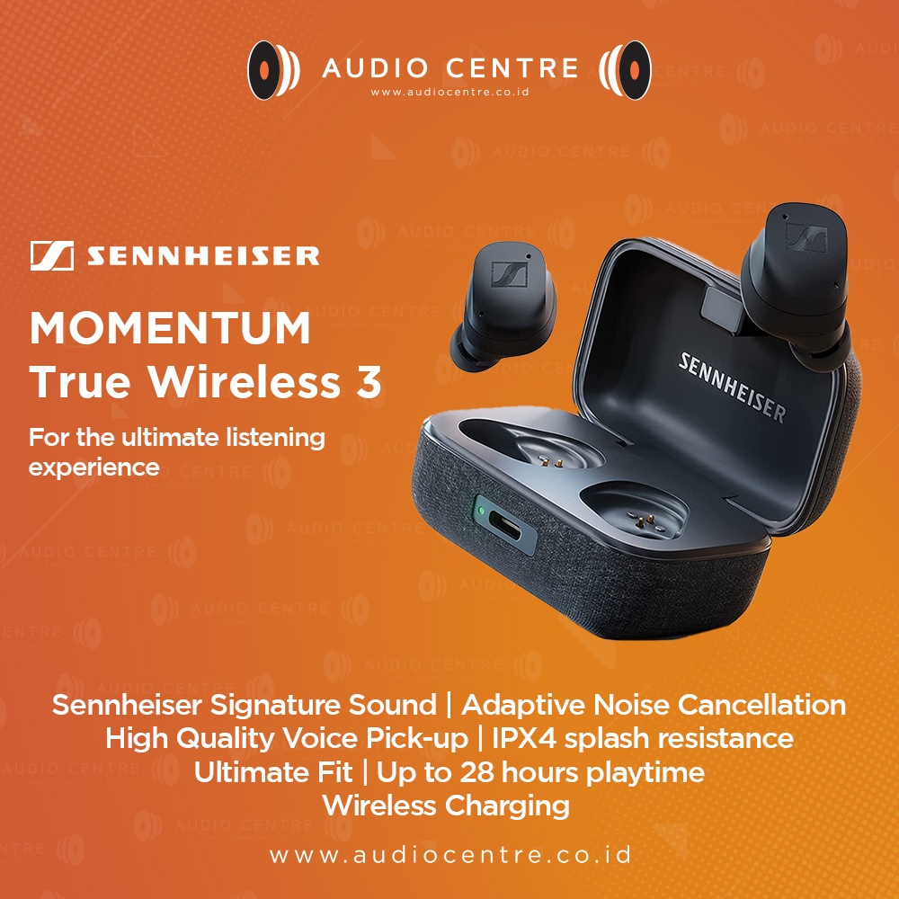 Jual Sennheiser Momentum True Wireless 3 Earbuds Wireless TWS | Shopee ...