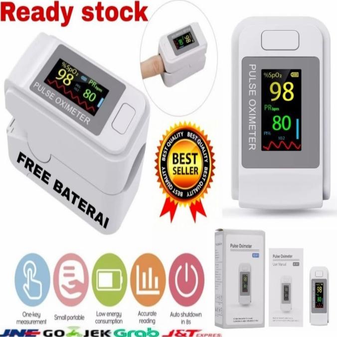 Jual Oximeter Fingertip Pulse Sp02 Oksigen Oximetry Alat Ukur Detak ...