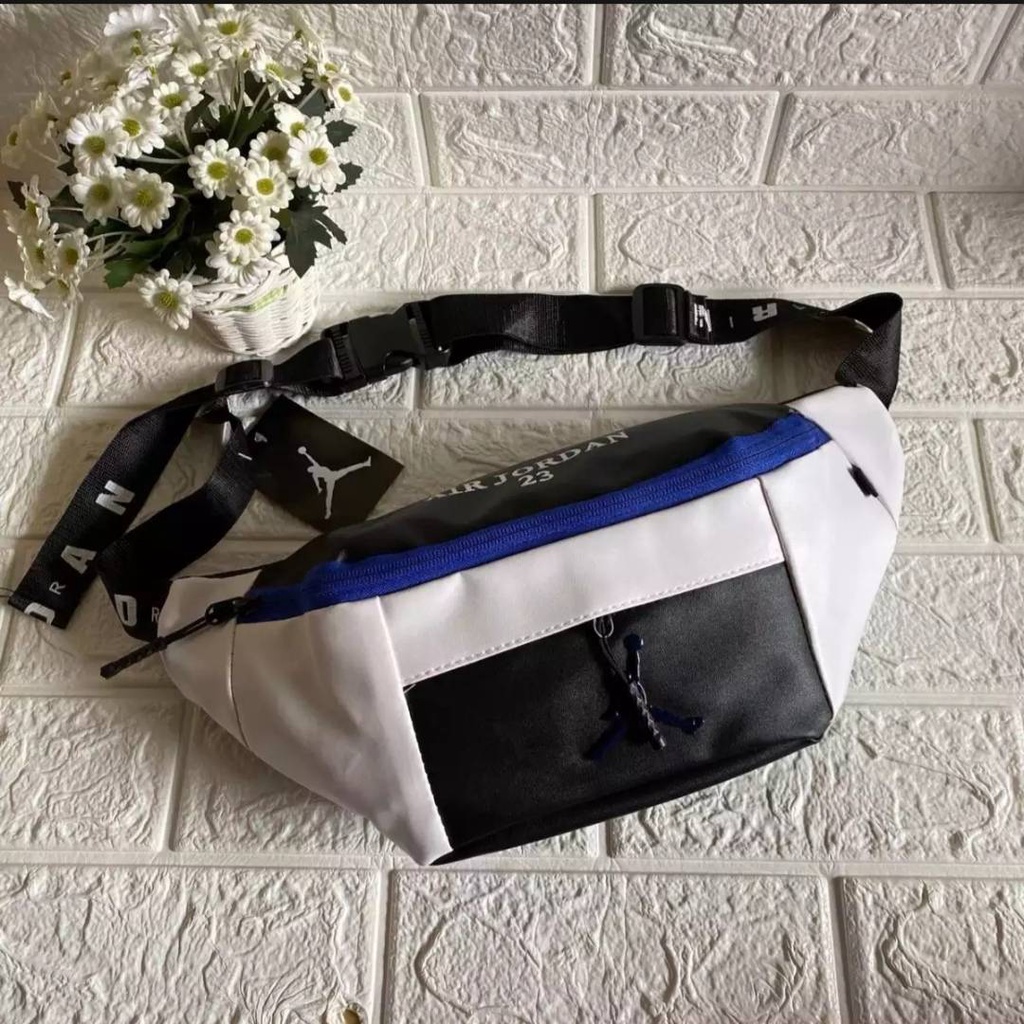 Harga air jordan online leather waist bag original