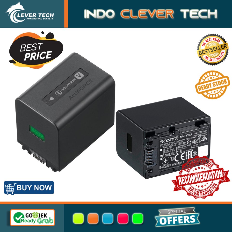 Jual Sony NPFV70A VSeries Battery Pack for Handycam Camcorders