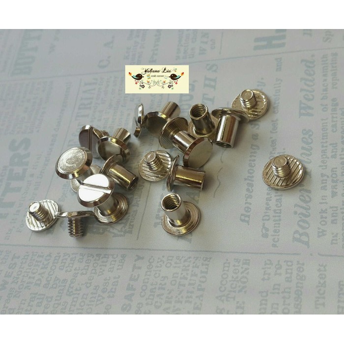 Jual Baut Skrup Screw Paku Rivet 12mm NIKEL - Baut Agenda | Shopee ...