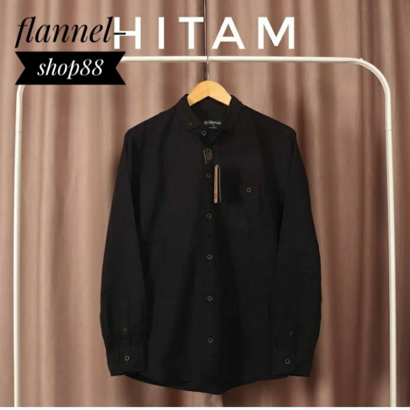 Kemeja Lengan Panjang Fli Flo 2 Black Salem