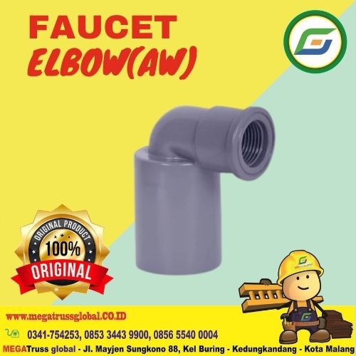 Jual Faucet Elbow Aw Knee Drat Fitting Pipa Pvc Rucika Termurah Dan