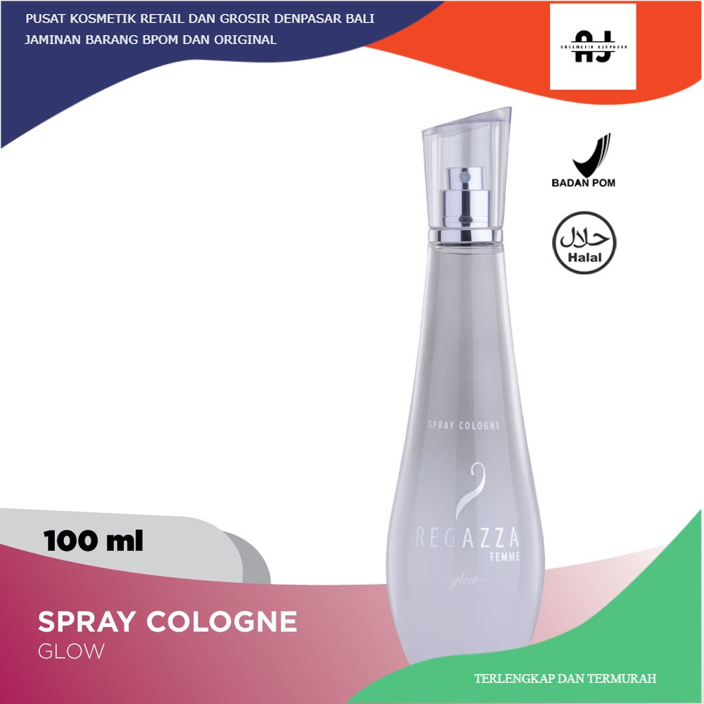 Jual Regazza Spray Cologne Glow White Ml Shopee Indonesia