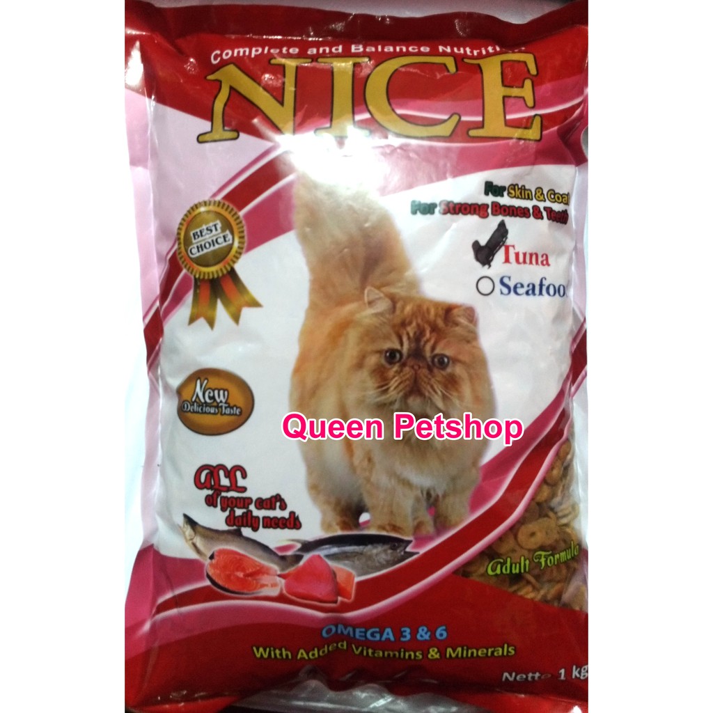 Jual Makanan kucing NICE Seafood Tuna 1kg NICE Cat food 1kg