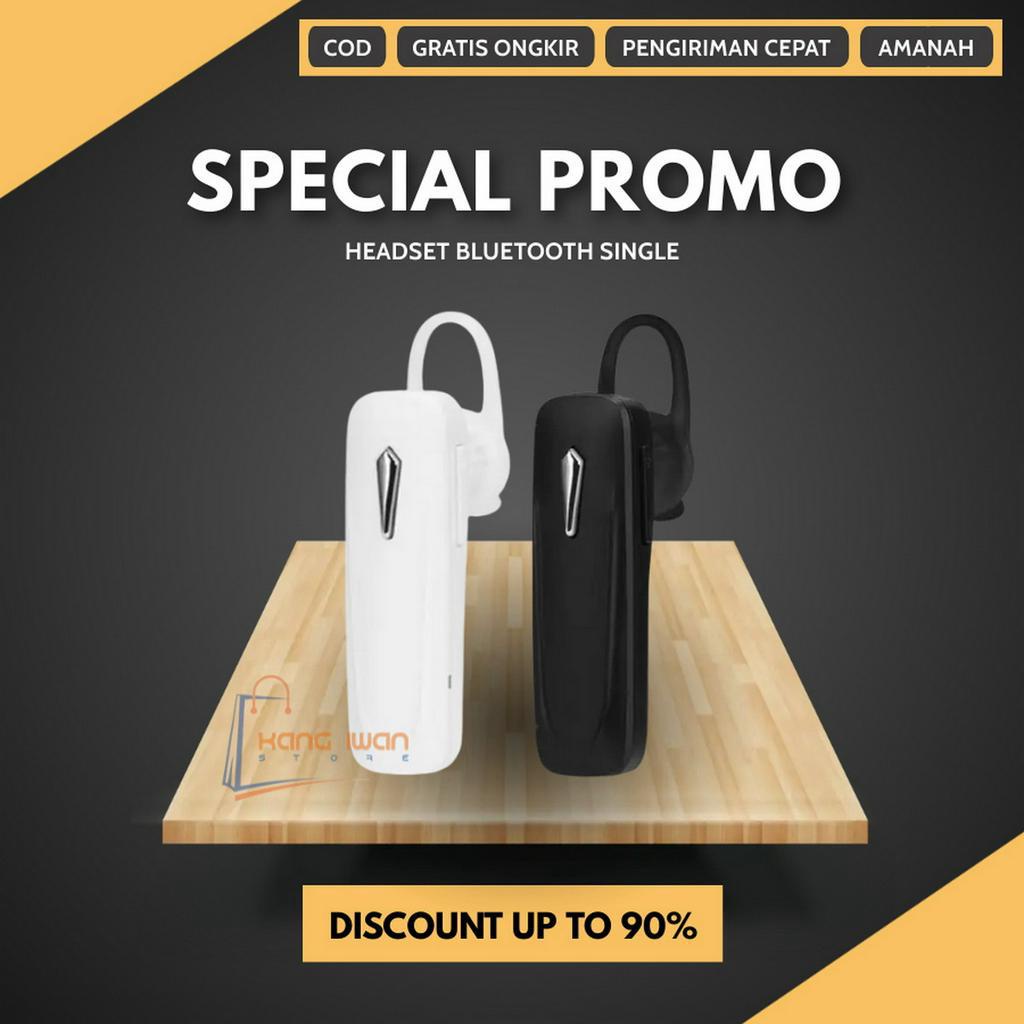 Jual Headset Bluetooth Single Good Quality Shopee Indonesia