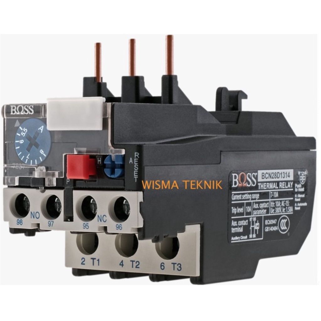 Jual THERMAL OVERLOAD RELAY TOR BCN28D1306 Range 1 - 1.6 AMP BOSS ...