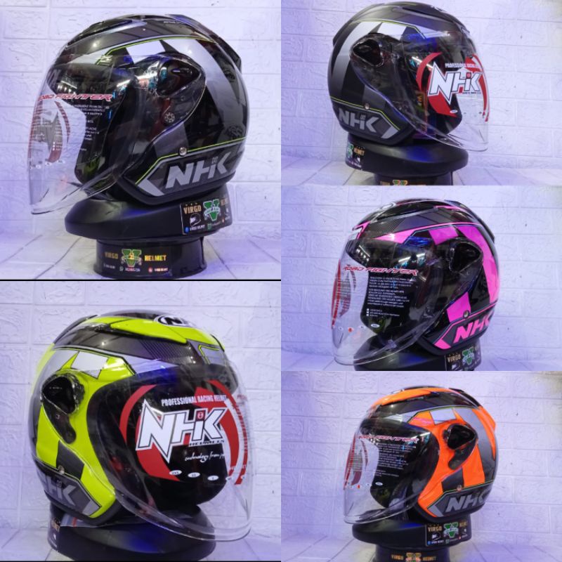 Jual HELM NHK R6 WAVE MOTIF TERBARU SNI DOT (Ongkir termurah 2 kg ...