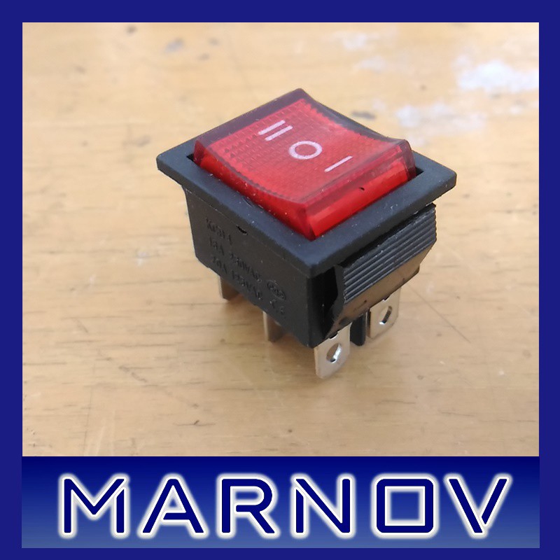 Jual Rocker Switch Merah 6P 3 posisi | Shopee Indonesia