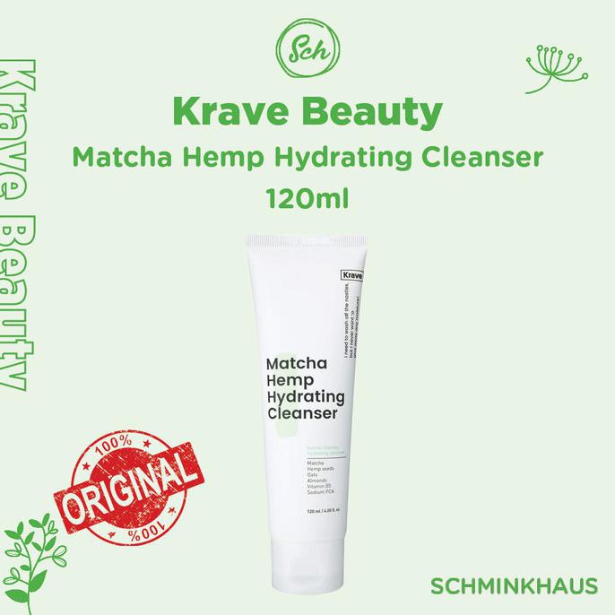 Jual KRAVE MATCHA HEMP HYDRATING CLEANSER 120ML Shopee Indonesia