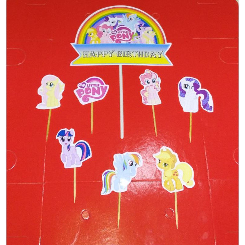 Jual Topper little pony kue Ulang tahun | Shopee Indonesia