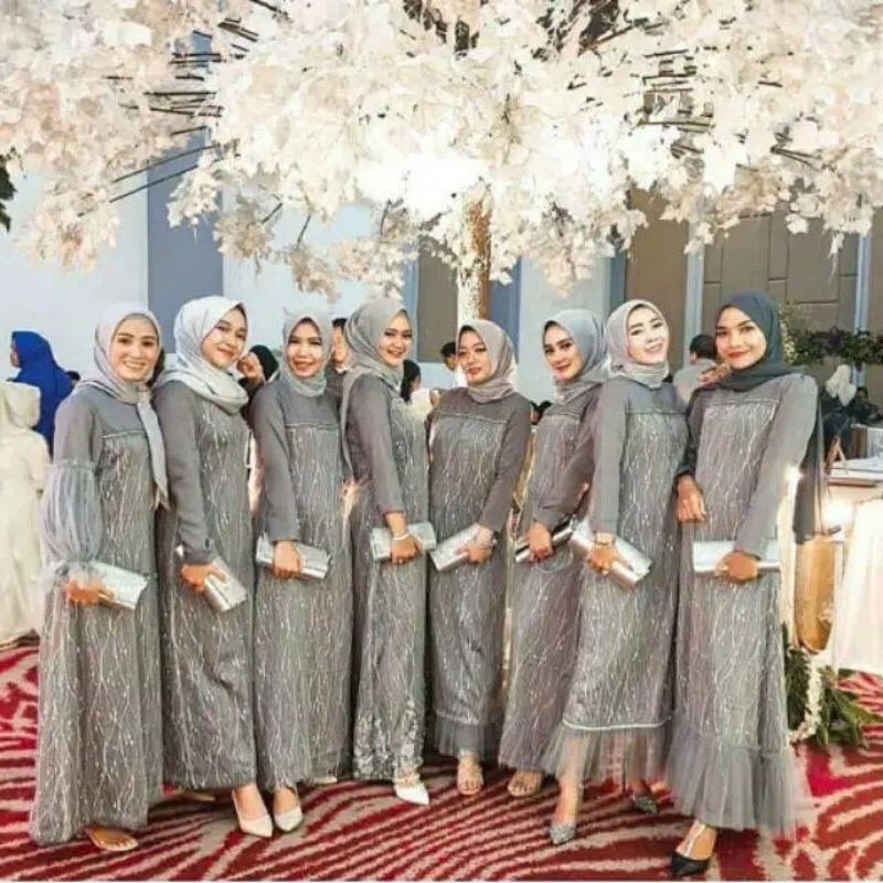 Jual Dress tile dress kondangan dress bridesmaid brokat dress | Shopee  Indonesia