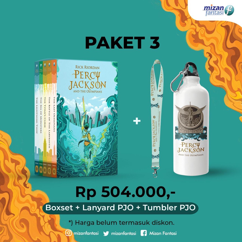 Jual BOX SET BOXSET PERCY JACKSON AND THE OLYMPIANS NEW COVER KARYA ...