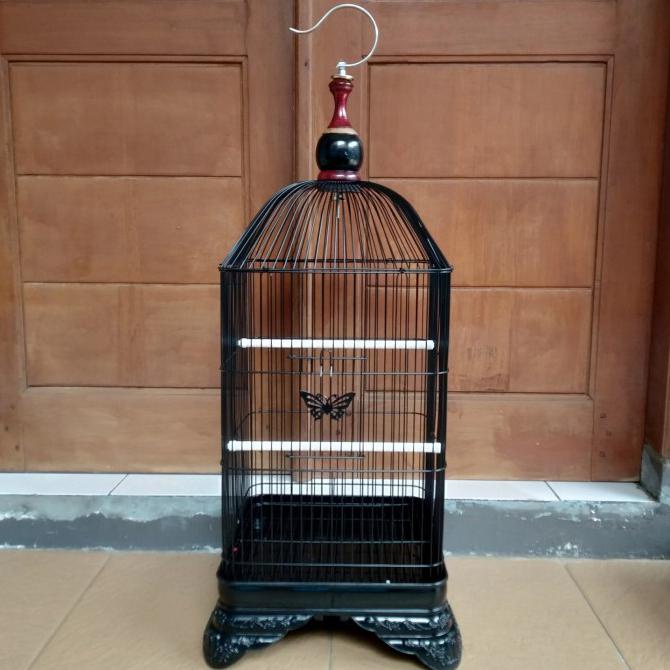 Jual Sangkar Kandang Burung Lovebird Kenari Parkit Merk Boom Oval Kotak Hitam Shopee Indonesia