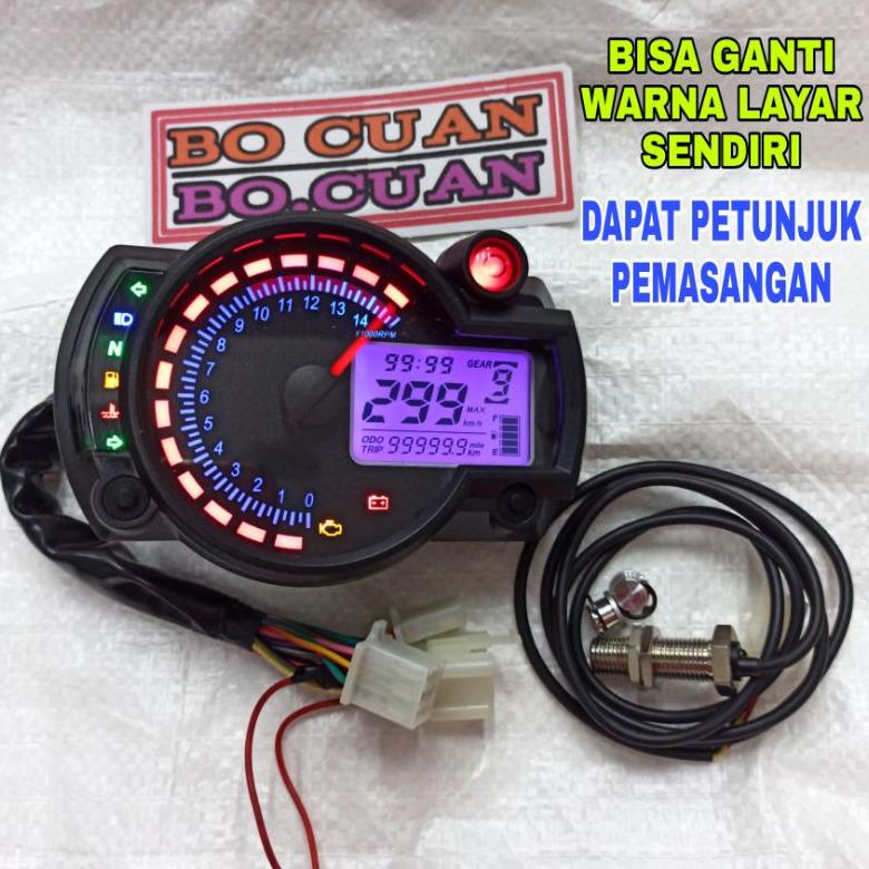 Jual Takometer model koso rx2n spidometer digital speedometer