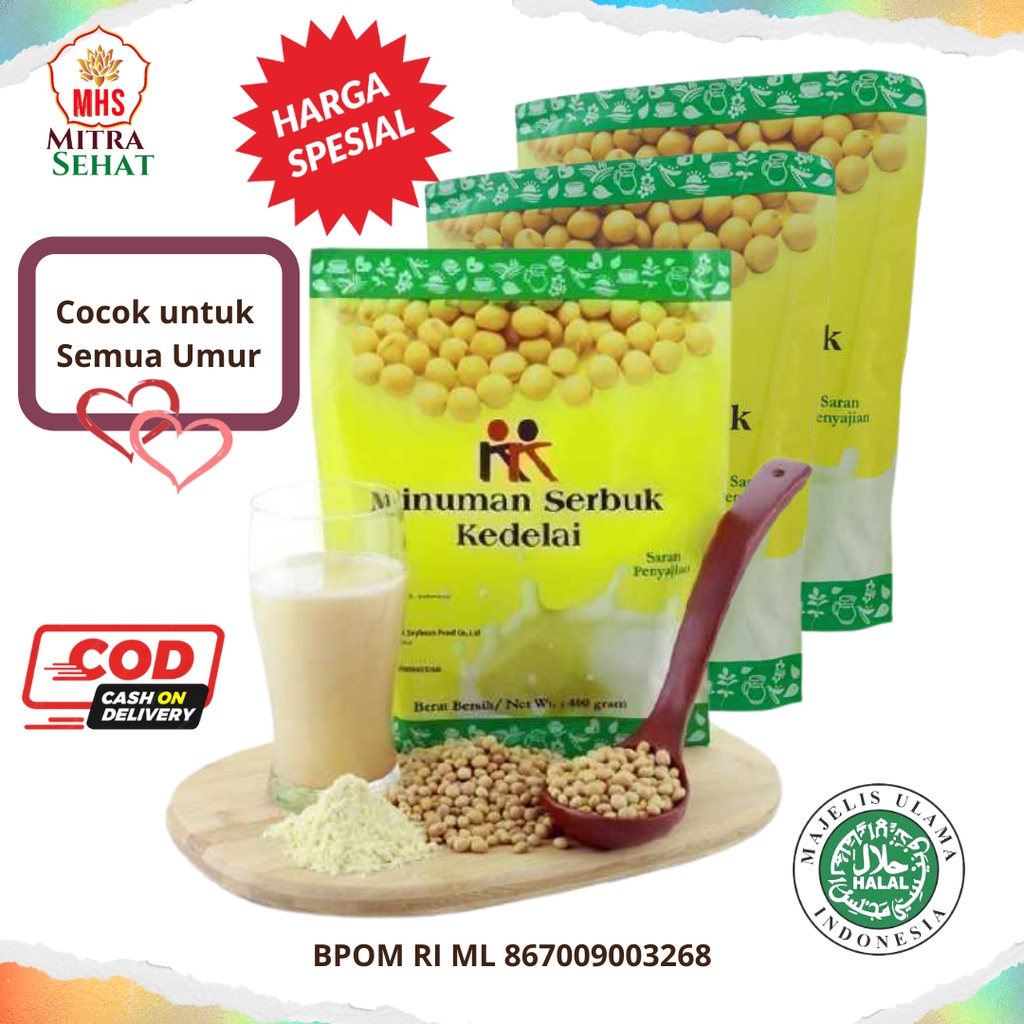 Jual Kk Minuman Serbuk Susu Kacang Kedelai Soya Bean 3 X Net 400 Gr