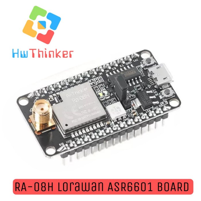 Jual AI-Thinker Lorawan RA-08H RA-08 Kit ASR6601 Chip 803-930MHz SX1262 ...