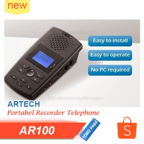Jual ARTECH AR100 Alat Perekam Percakapan Telepon Portable Recorder ...